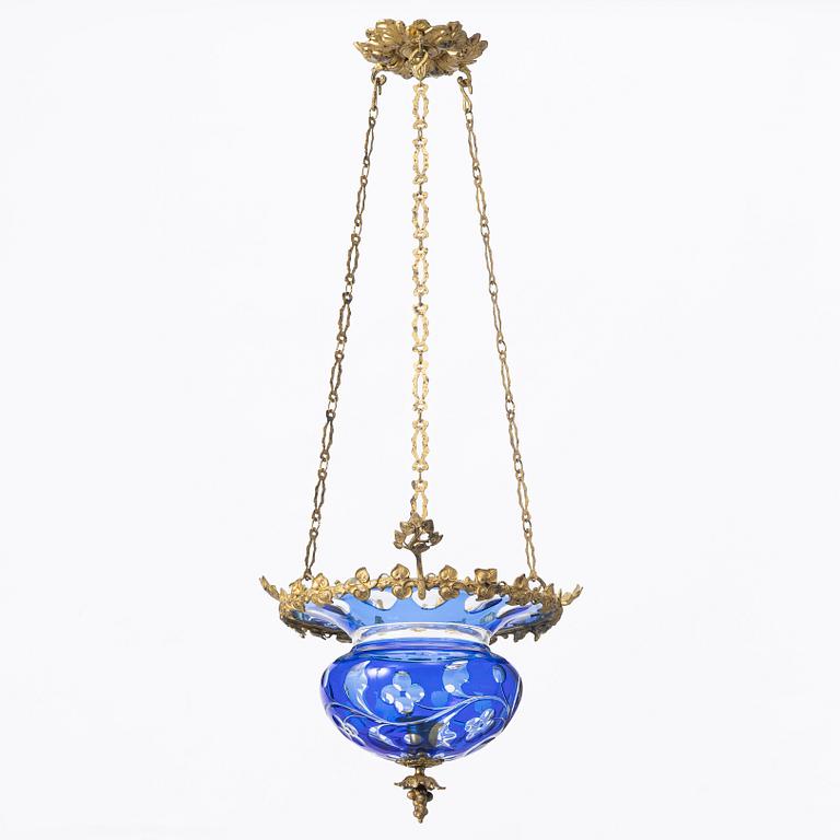 A late Empire ceiling lamp, mid-19th Century.