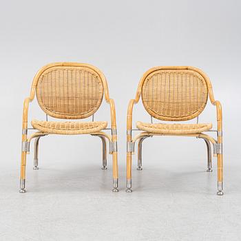 Mats Theselius, a pair of IKEA PS rattan chairs, 21st century.