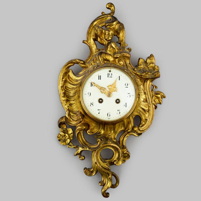 WALL CLOCK, Japy Frères, Louis XVI-style, France, ca 1900.