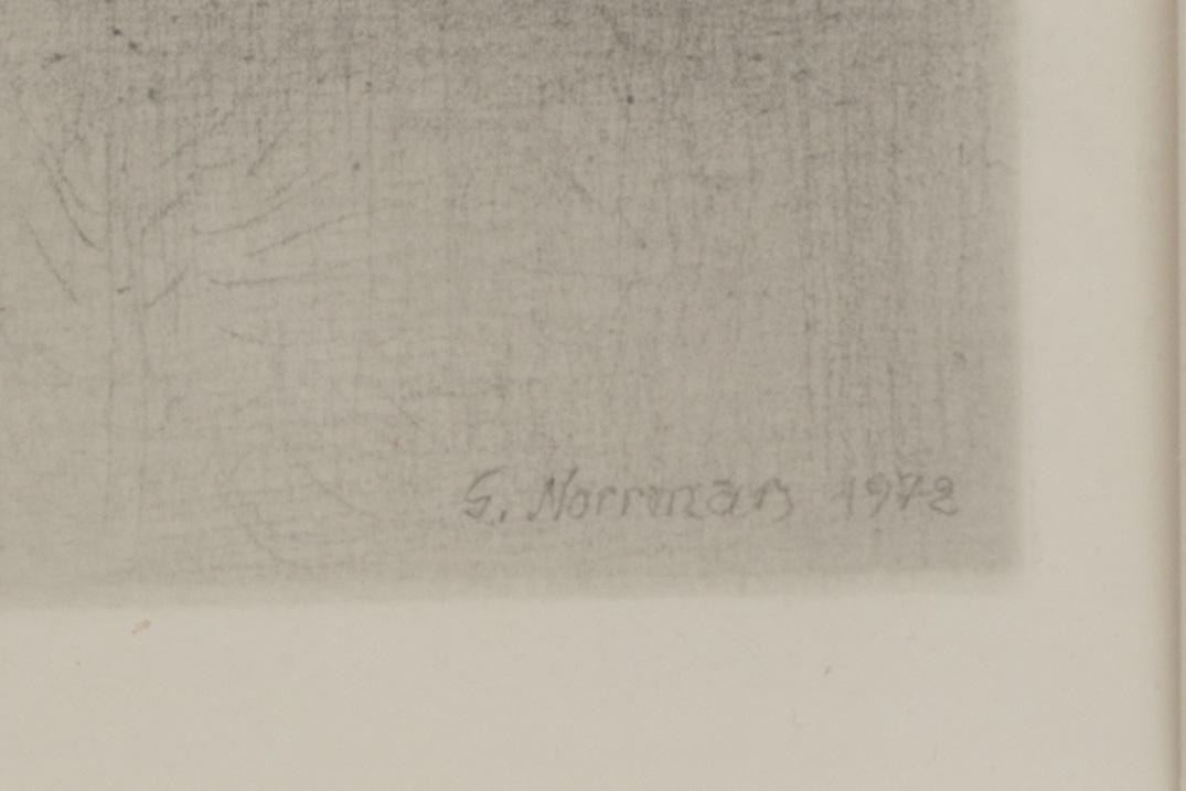 GUNNAR NORRMAN, teckning.