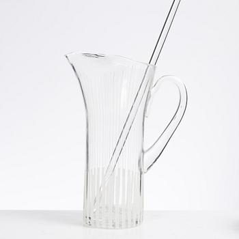 Bengt Orup, a 13-piece 'Strikt' glass service, Johansfors, mid-20th Century.