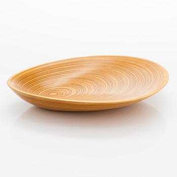 Tapio Wirkkala, A plywood dish signed TW.