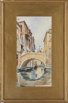 ELLEN JOLIN, akvarell, signerad.