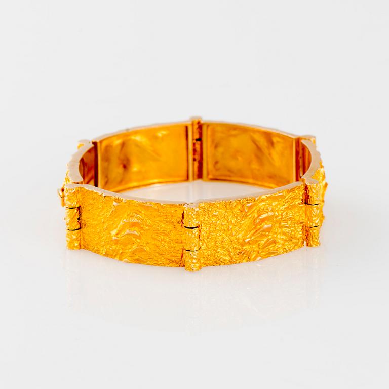 ARMBAND, Björn Weckström, Lapponia 1973, 14K guld.