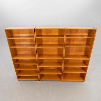 Bookcases, 3 pcs, first half of the 20th century.