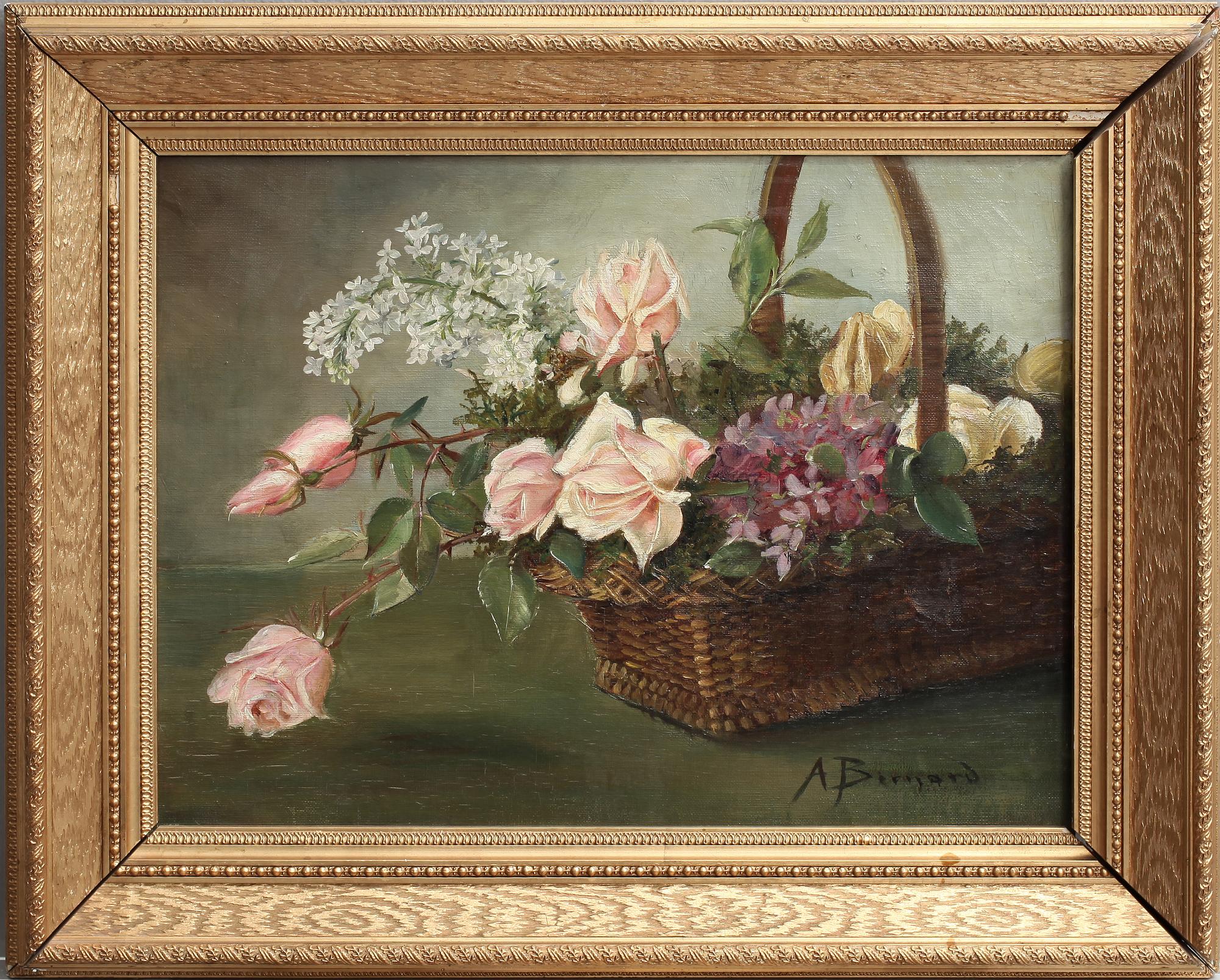 AUGUST HENRI BERNARD, olja på duk, sign.