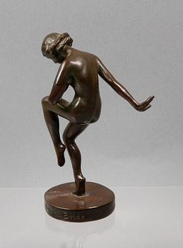 SKULPTUR, brons, Dana Bilde. Sign.