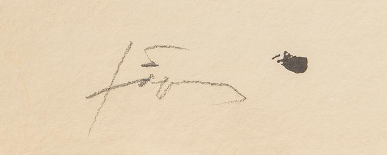 Antoni Tàpies, Mapp med etsningar och färglitografier, 5 st.