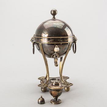 An app 1900 Danish silverplate samovar.