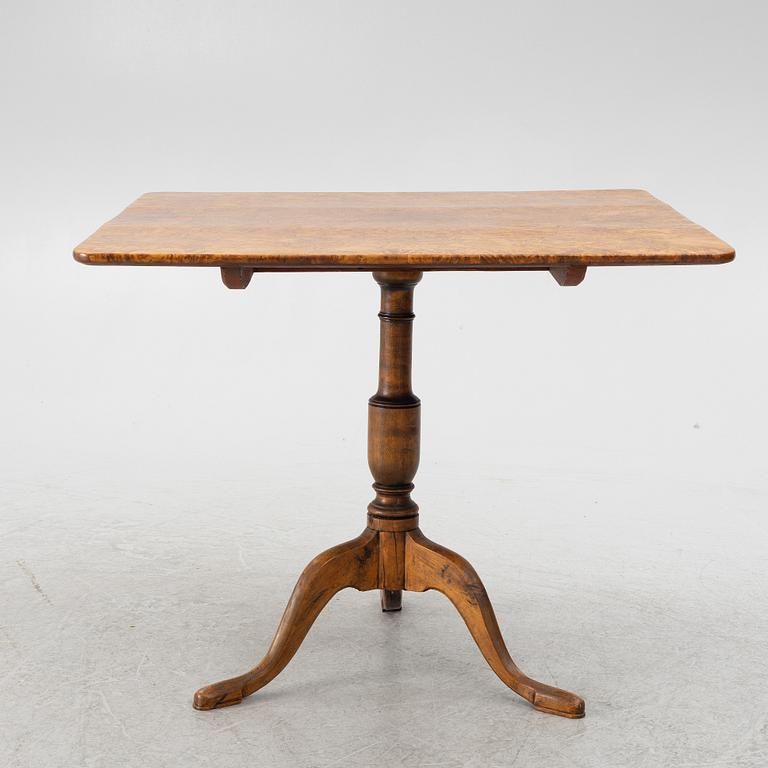 Fällbord, omkring år 1800.