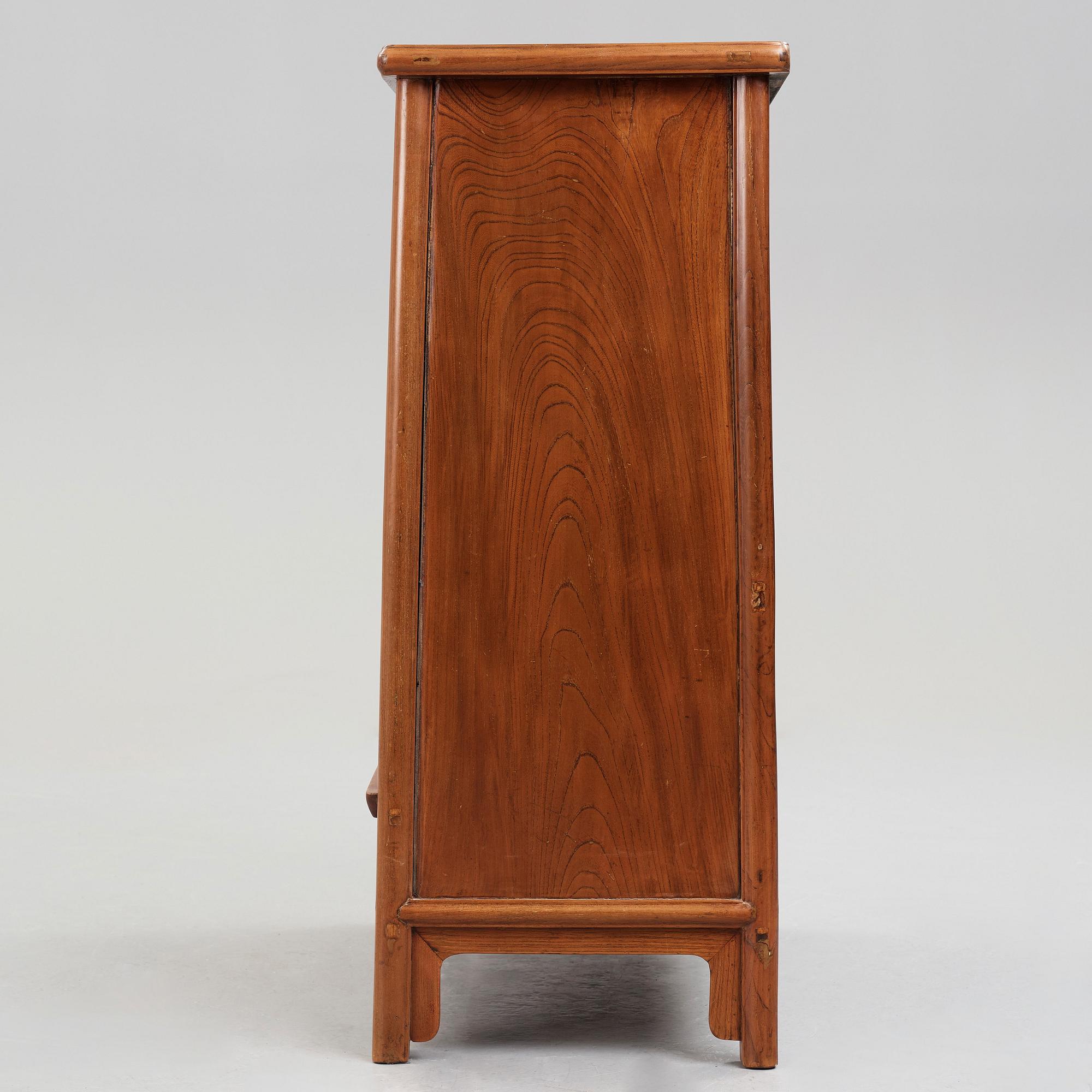 A Chinese hardwood cabinet, Qing dynasty, presumably 18th Century.