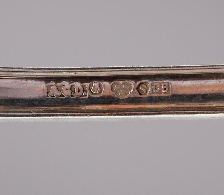 BESTICK, 12 delar, silver, svenska stämplar 1920-tal. Vikt ca 546 gram.