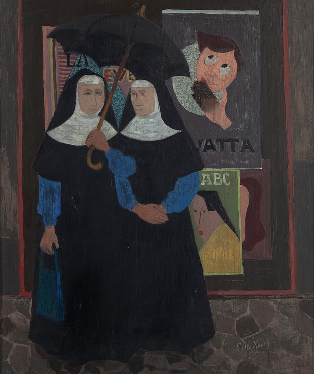 Pelle Åberg, Outside the tobacco shop.