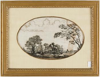SIDENBRODERI, 1800-tal.