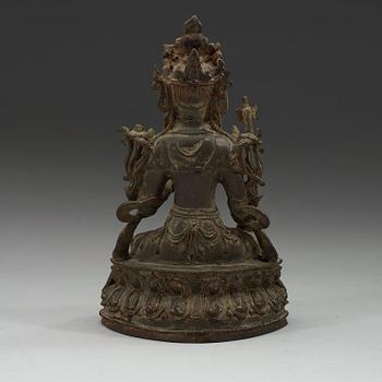 BODHISATTVA, brons. Maitreya, Mingdynastin, 1600-tal.