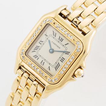 Cartier, Panthère, armbandsur, 21,5 x 21,5 (29,5) mm.