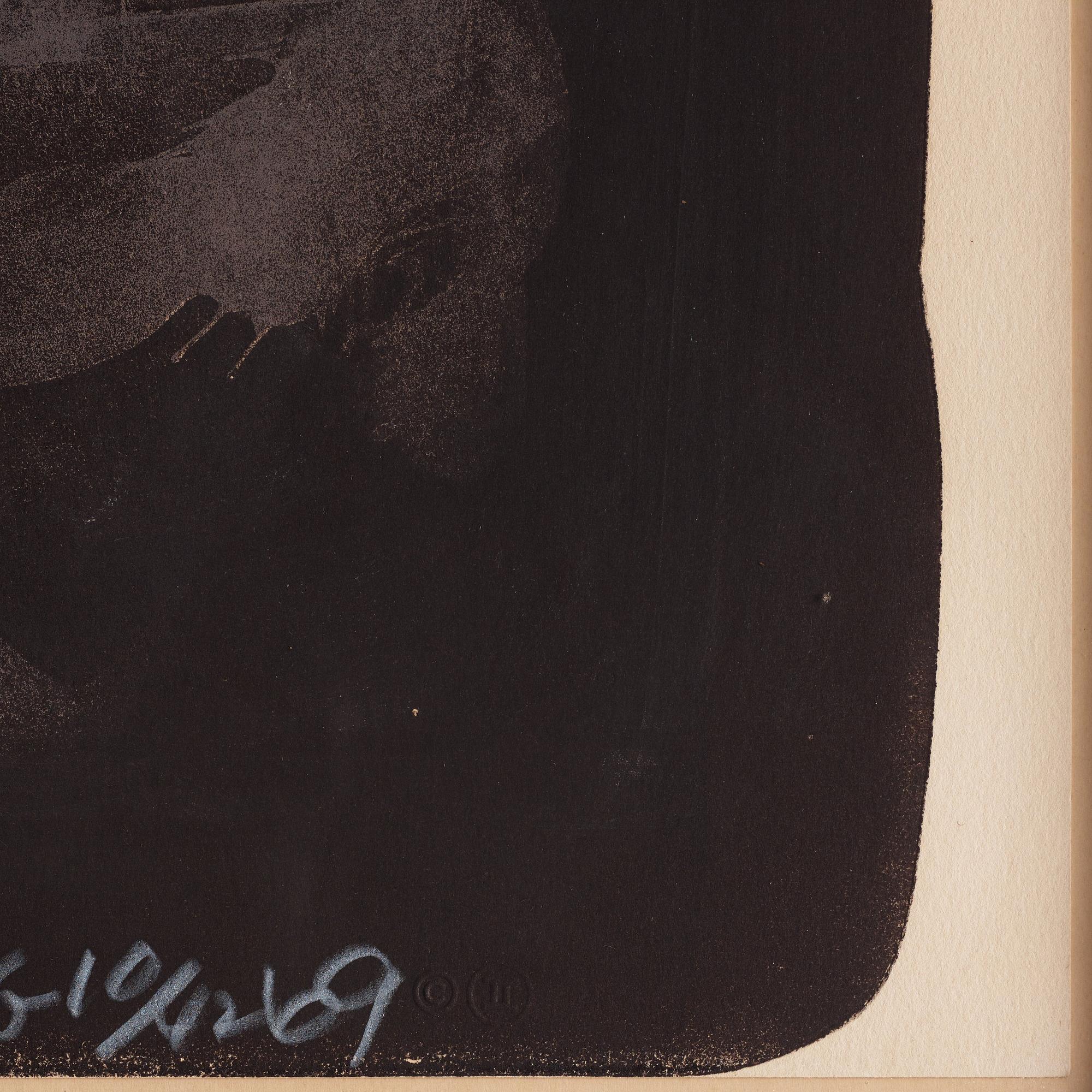 Robert Rauschenberg, litografi. Signerad och numrerad 10/42 med vit krita.