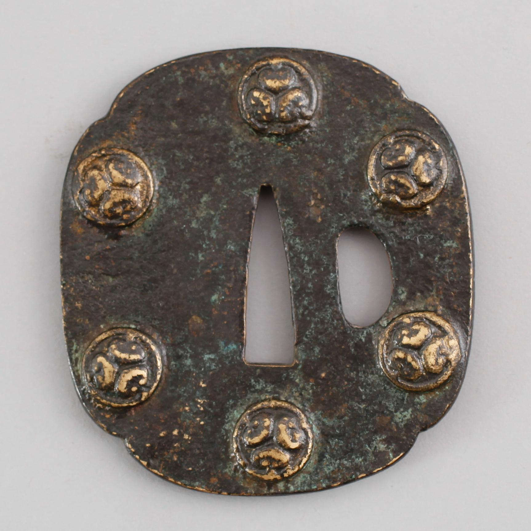 TSUBA, järn, Edo 1603-1868.