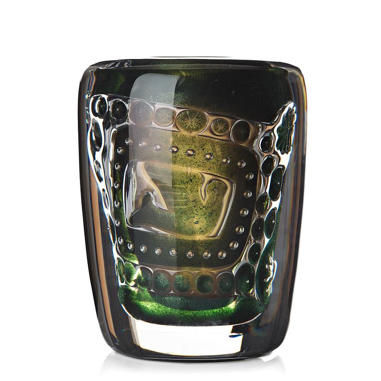 Edvin Öhrström, an "ariel" glass vase, Orrefors 1951, nr 1421E.