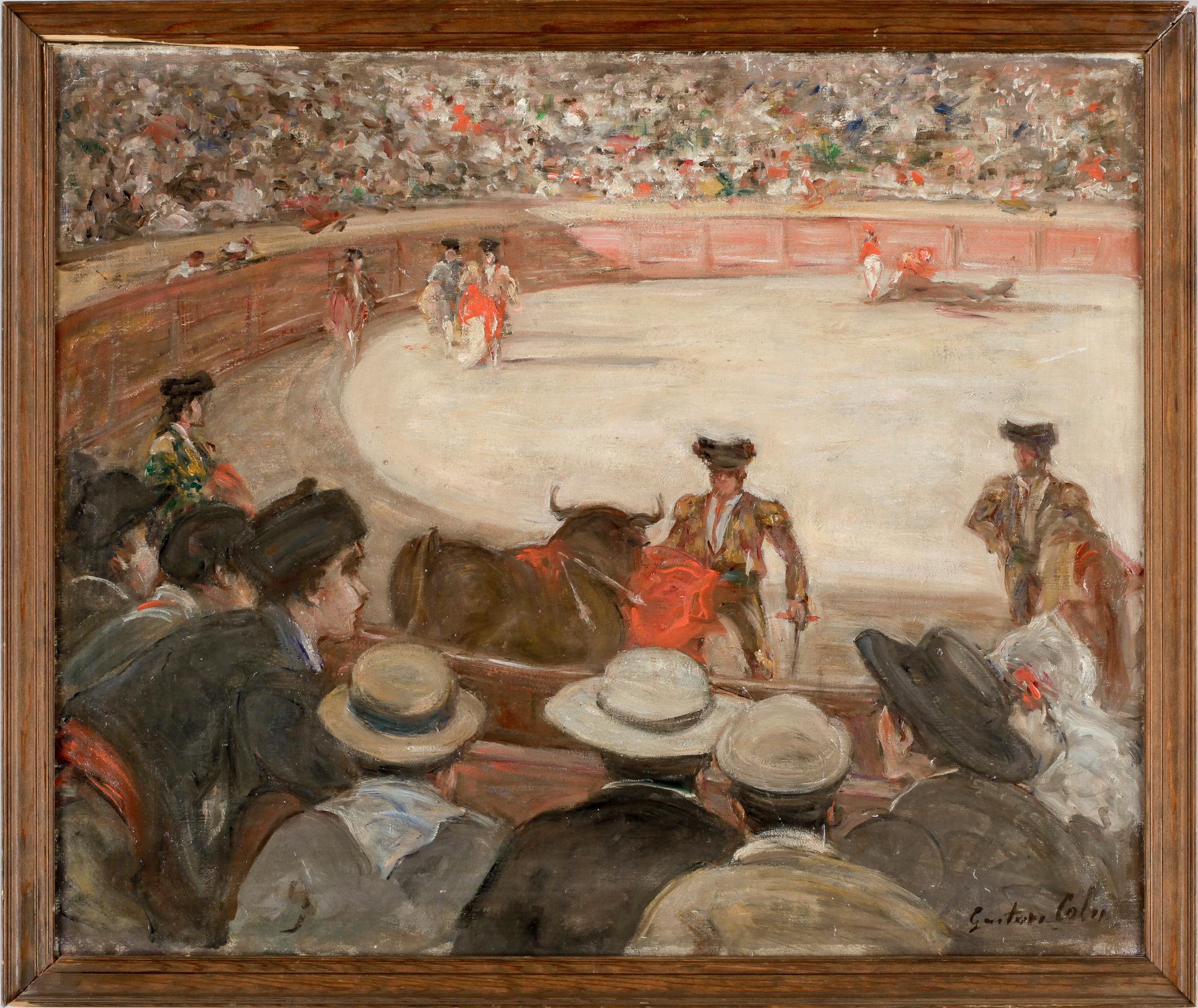 GUSTAVE COLIN, olja på duk. Sign.