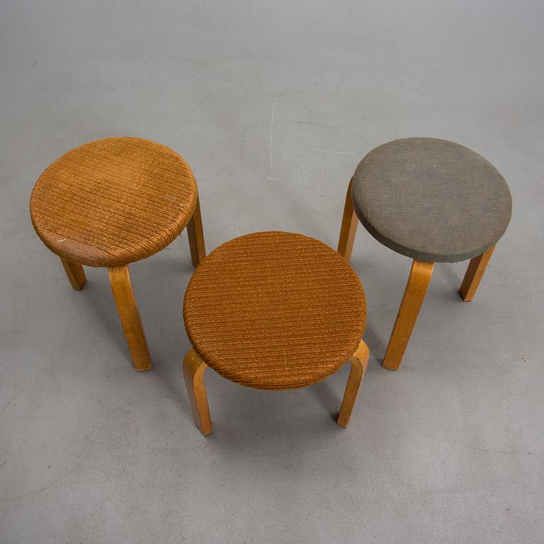 PALLAR, 3 st, modell 60, Alvar Aalto, Artek, 1900-talets mitt.