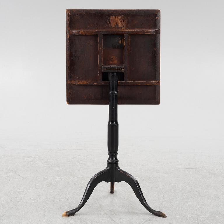 Folding table, 19th century.