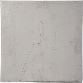 Sophie Tottie, "White Lines (steel drawing) rattan texture".