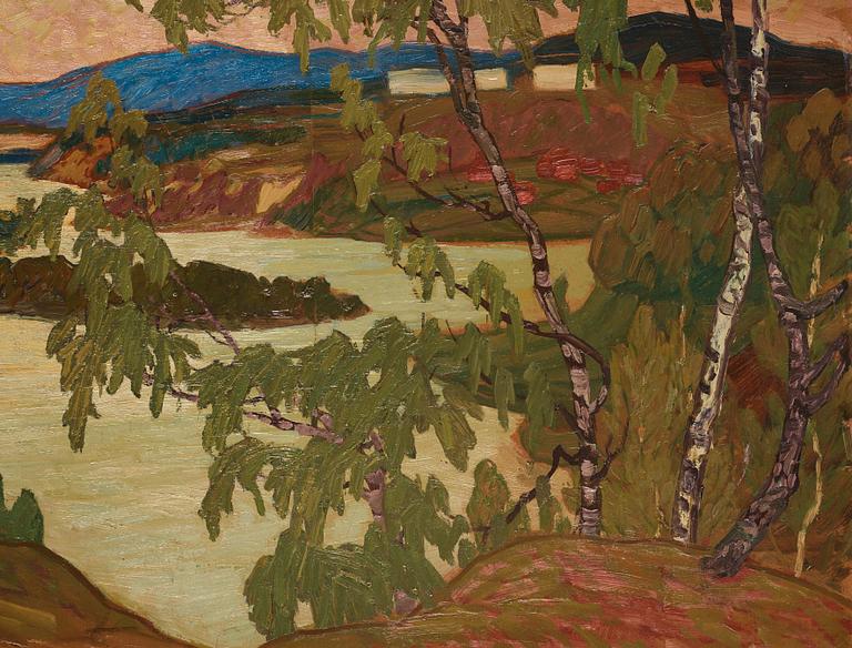 Helmer Osslund, "Vårstämning, Sollefteå" (Spring in Sollefteå, landscape from the northeast of Sweden).