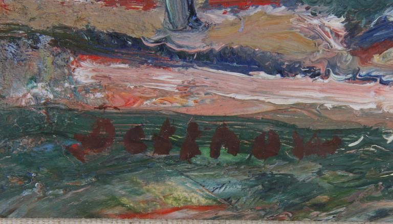 DETTHOW, ERIC. Olja på pannå, sign.