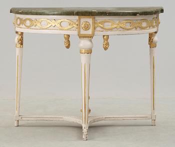 KONSOLBORD, gustavianskt, omkring 1800.