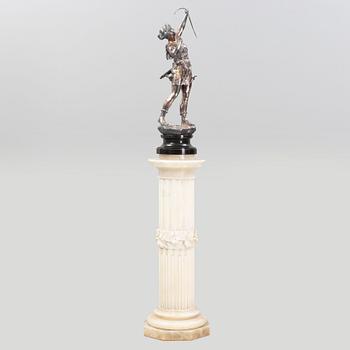 Skulptur, nysilver, tidigt 1900-tal.