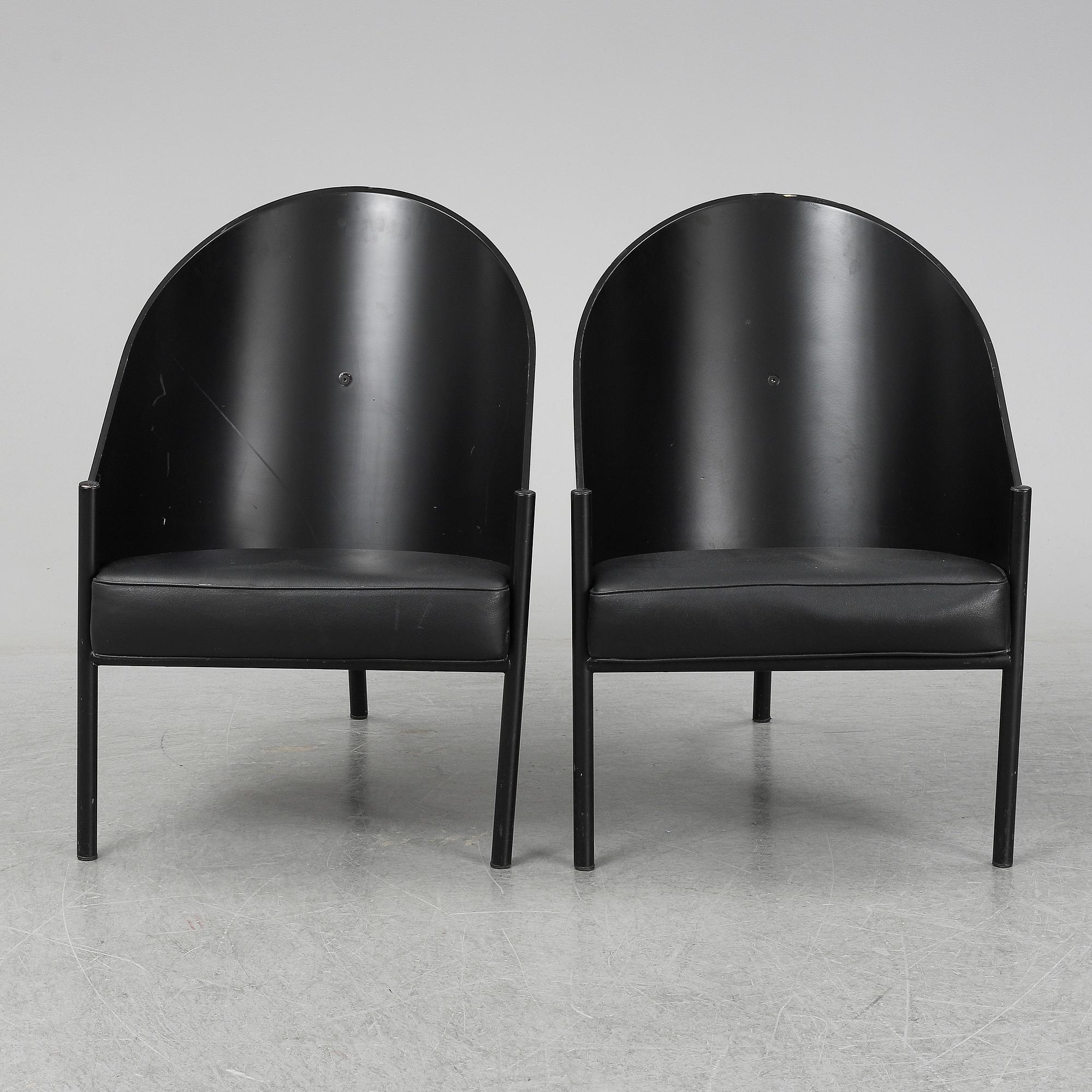 PHILIPPE STARCK, a pair of 'Costes' armchairs, Aleph, Driade, Italy.