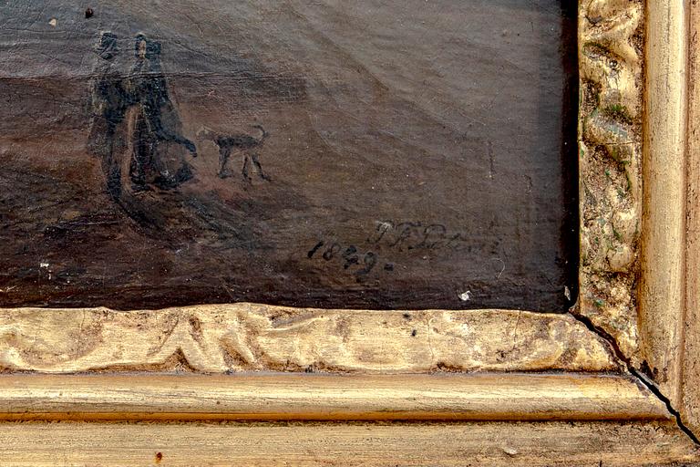 Pieter Francis Peters, oil canvas. Signed and dated 1849.