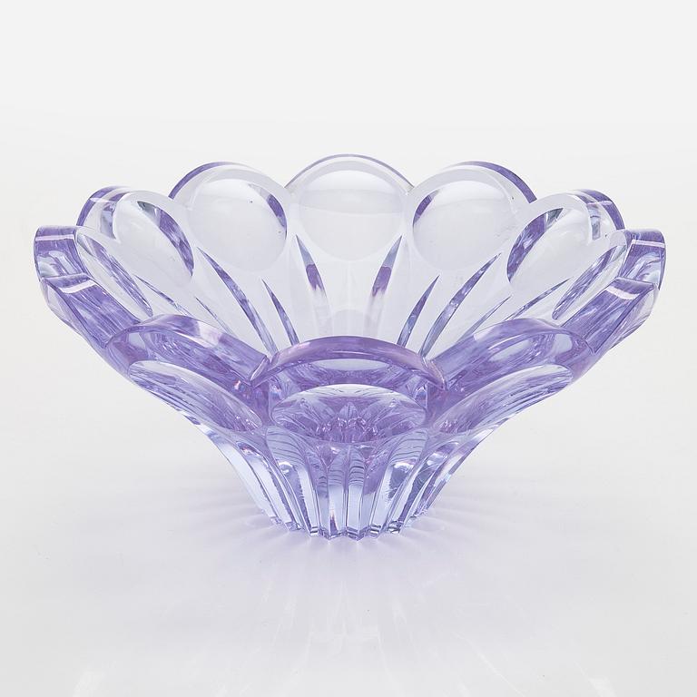 Aimo Okkolin, a 'Kullero' (Globeflower) bowl, signed Aimo Okkolin, Riihimäen Lasi Oy.