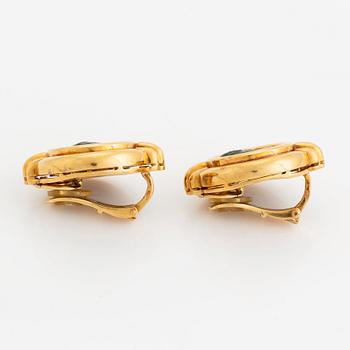 A pair of Bulgari "Monete" earrings.