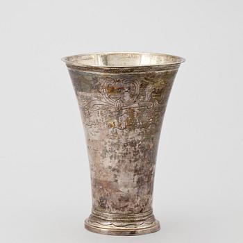 BÄGARE, silver, Claes Ekman, Kristinehamn, 1785.