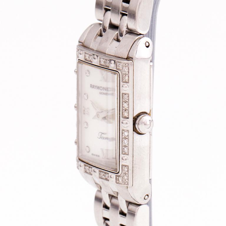 A Raymond Weil 'Tango' wrist watch. 18.6 mm.