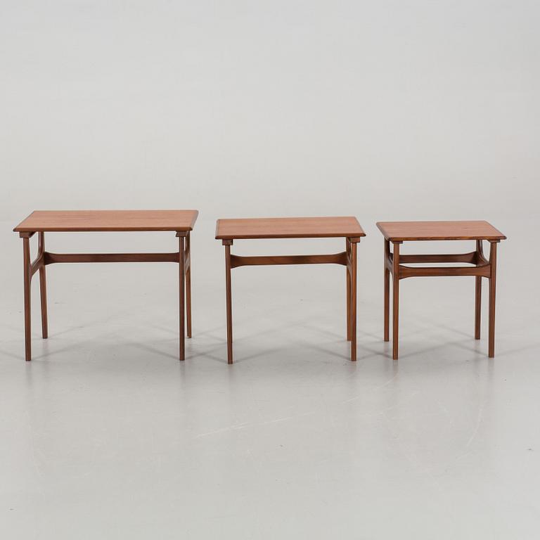 SATSBORD, 3 delar teak. Danmark,