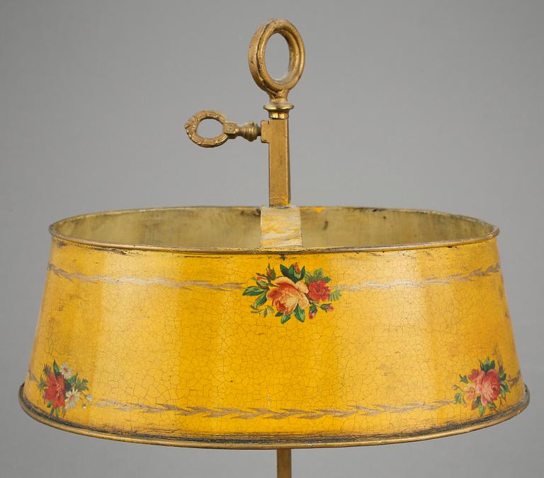 LÄSLAMPA, plåt, empirestil, 1900-tal.