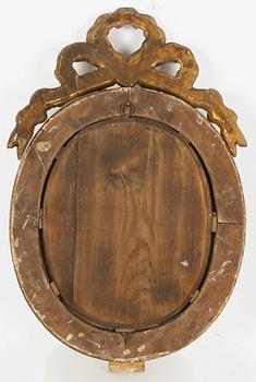 Spegellampetter, ett par, för ett ljus, Sverige, omkring år 1800, Sengustavianska.