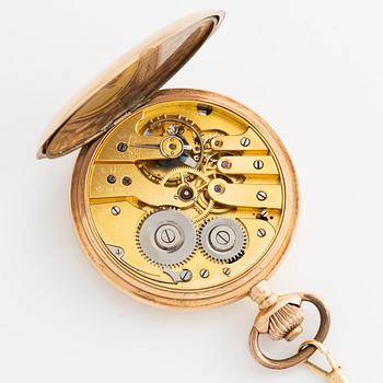 L.U.C, pocket watch, hunter case, 52 mm.