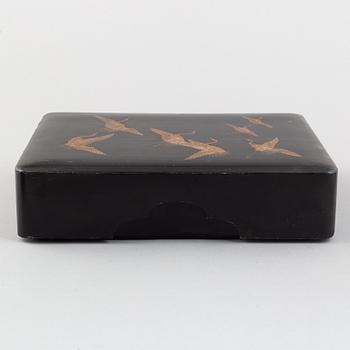 Two Japenese lacquer boxes, Meiji (1868-1912).