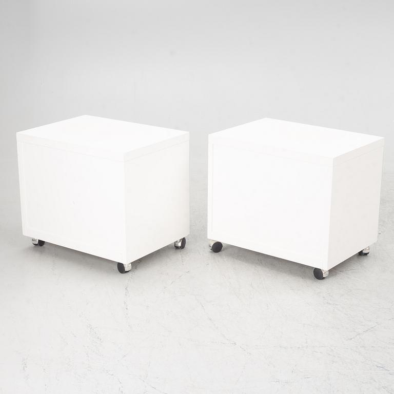 Antonio Gioia, bedside tables, a pair, "Avanti", DUX, second half of the 20th century.