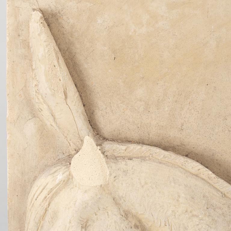 Stig Blomberg, relief, gipsförlaga till M/S Stockholm (1941).