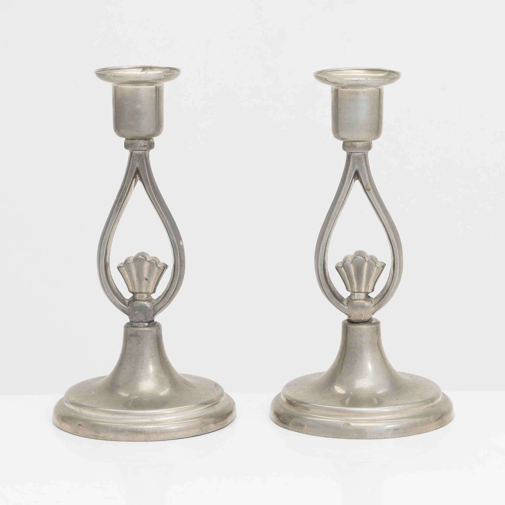 Paavo Tynell, A pair of 1920/30's '8022' candlesticks for Taito.