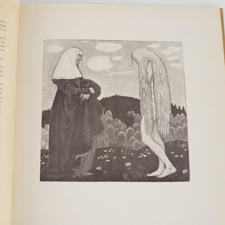 "John Bauer: trettio bilder i mezzotypi till ett urval sagor i bland Tomtar och troll åren 1907-1915", Stockholm 1918.