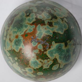 Hans Hedberg, a set of five faience sculptures of eggs, Biot, France.