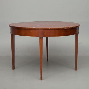 RUOKAPÖYTÄ, kustavilaistyyli, 1900-luvun alku.