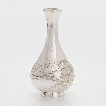 Vas, sterlinghopea jungin-leimalla, Japani todennäköisesti Taishō-kaudelta.