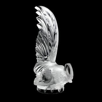 FIGUR, glas, Lalique, 1900-talets andra hälft.